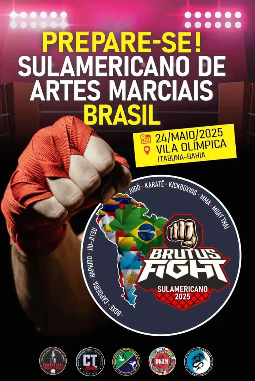 VILA OLÍMPICA DE ITABUNA RECEBE CAMPEONATO SUL-AMERICANO DE ARTES MARCIAIS NESTE SÁBADO (24)