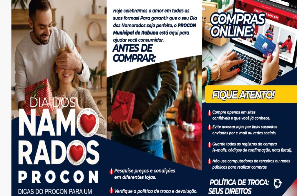 DIA DOS NAMORADOS: PROCON DE ITABUNA DÁ DICAS PARA COMPRAS SEGURAS