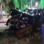 MOTORISTA PERDE CONTROLE DE PORSCHE E DESTRÓI ESTRUTURA DA PRAÇA DO JARDIM DO Ó, EM ITABUNA