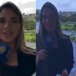 REPÓRTER DA RECORD ANUNCIA TRABALHO DE PARTO DURANTE TRANSMISSÃO AO VIVO EM ITABUNA