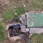 CRIMINOSOS FURTAM CABOS DE ILUMINAÇÃO NA PRAÇA PASTOR HÉLIO LOURENÇO PELA TERCEIRA VEZ