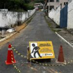 Ilhéus: Ladeira do Jacaré, conhecida como Ladeira do Canecão, recebe manutenção estrutural